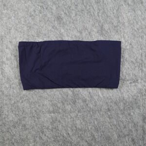 Skims Top Women Small Navy Blue Strapless Bandeau Stretch Seamless Minimalist